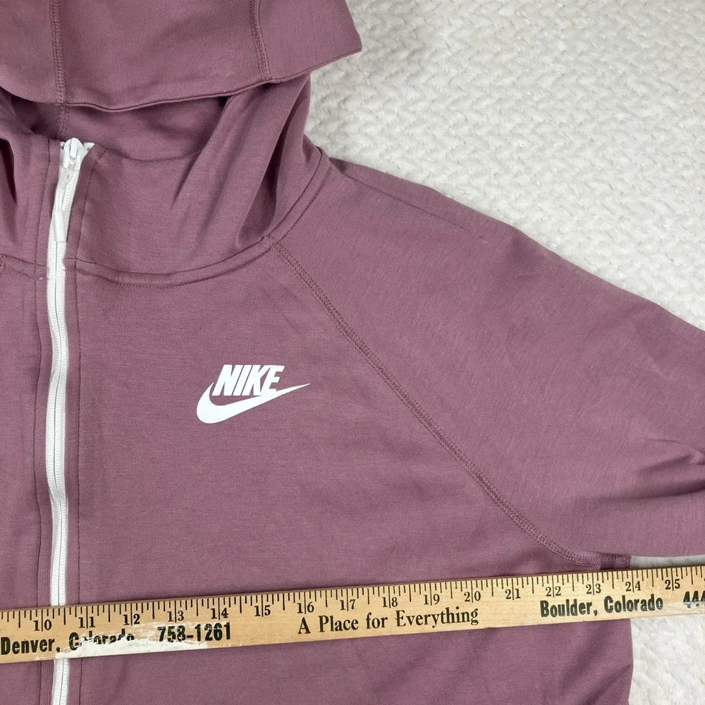 Nike Tech Fleece Zip Up Hoodie Cape Sweatshirt‎ Women's XL Lilac Swoosh Athletic